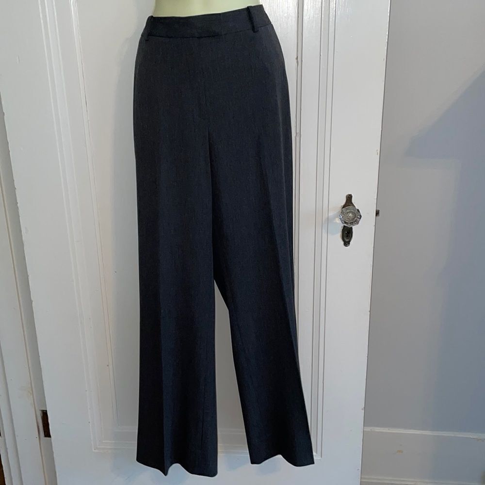 ‎Brooks Brothers stretch gray polyester/rayon:elastane pants